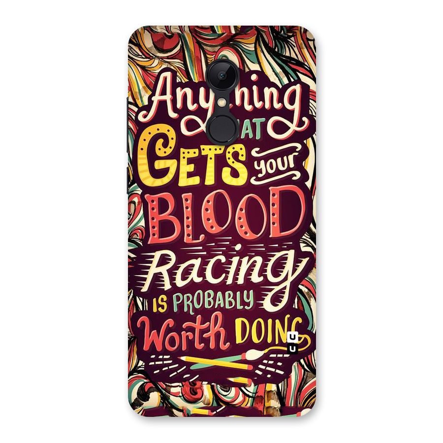 Blood Racing Back Case for Redmi 5