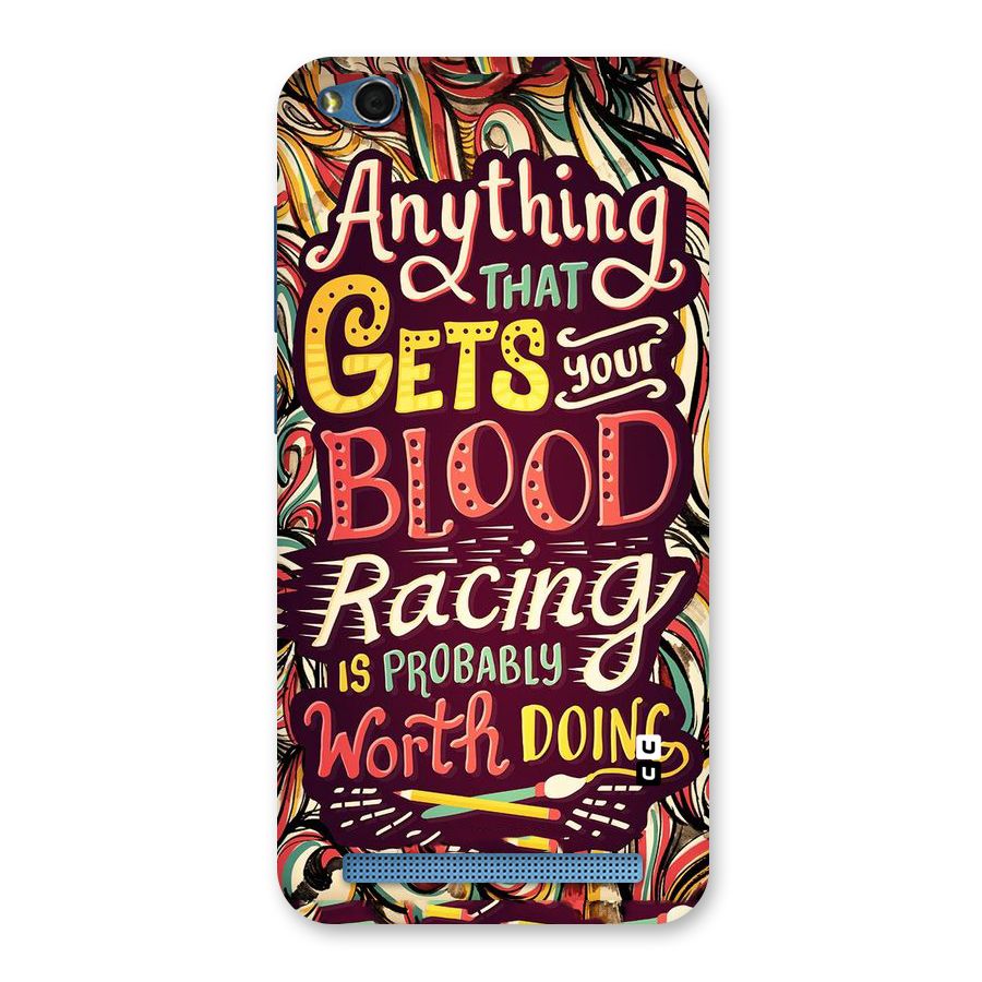 Blood Racing Back Case for Redmi 5A