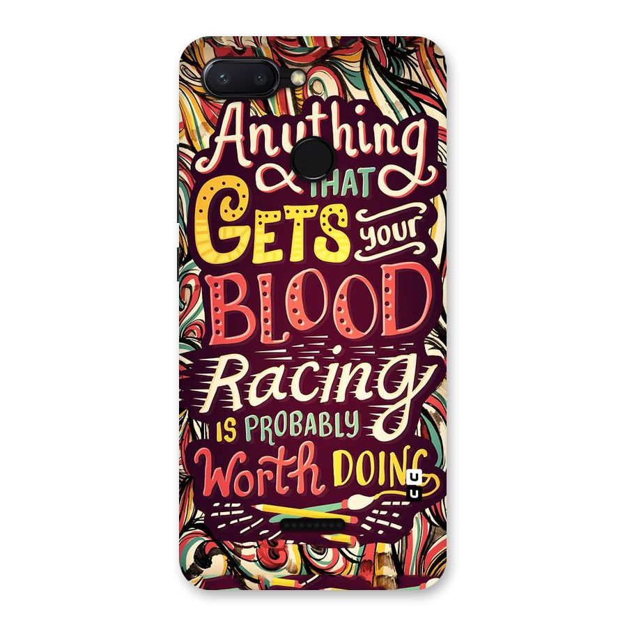 Blood Racing Back Case for Redmi 6