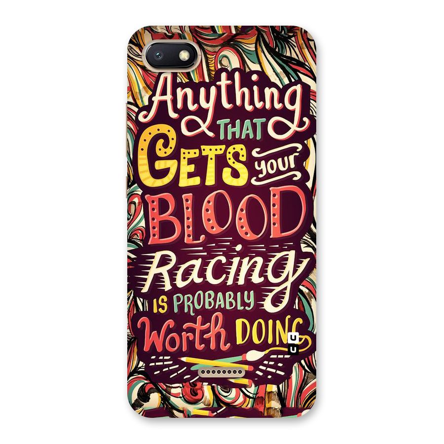 Blood Racing Back Case for Redmi 6A