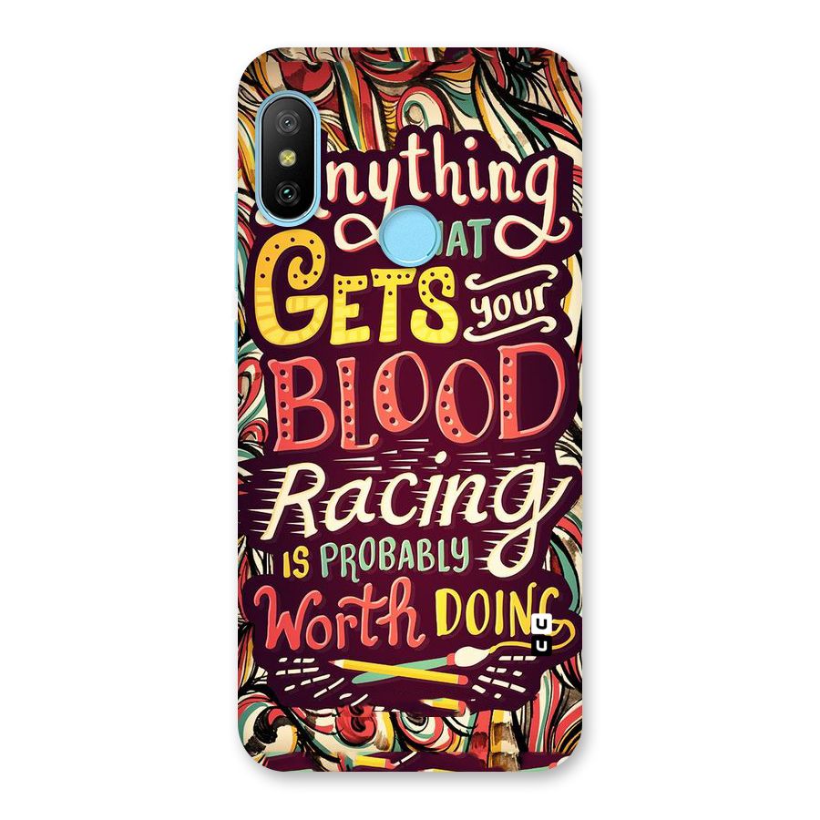 Blood Racing Back Case for Redmi 6 Pro