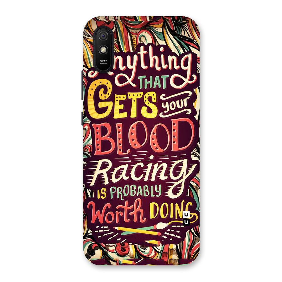 Blood Racing Back Case for Redmi 9A