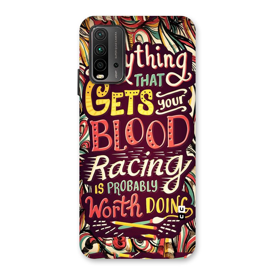 Blood Racing Back Case for Redmi 9 Power