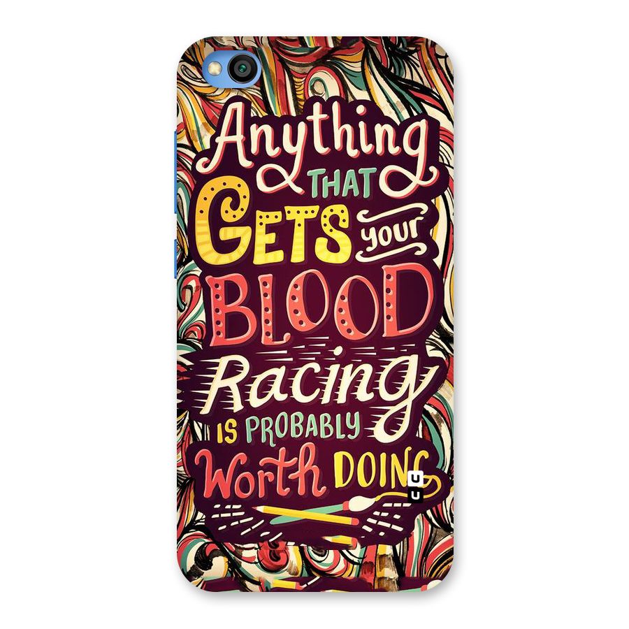 Blood Racing Back Case for Redmi Go