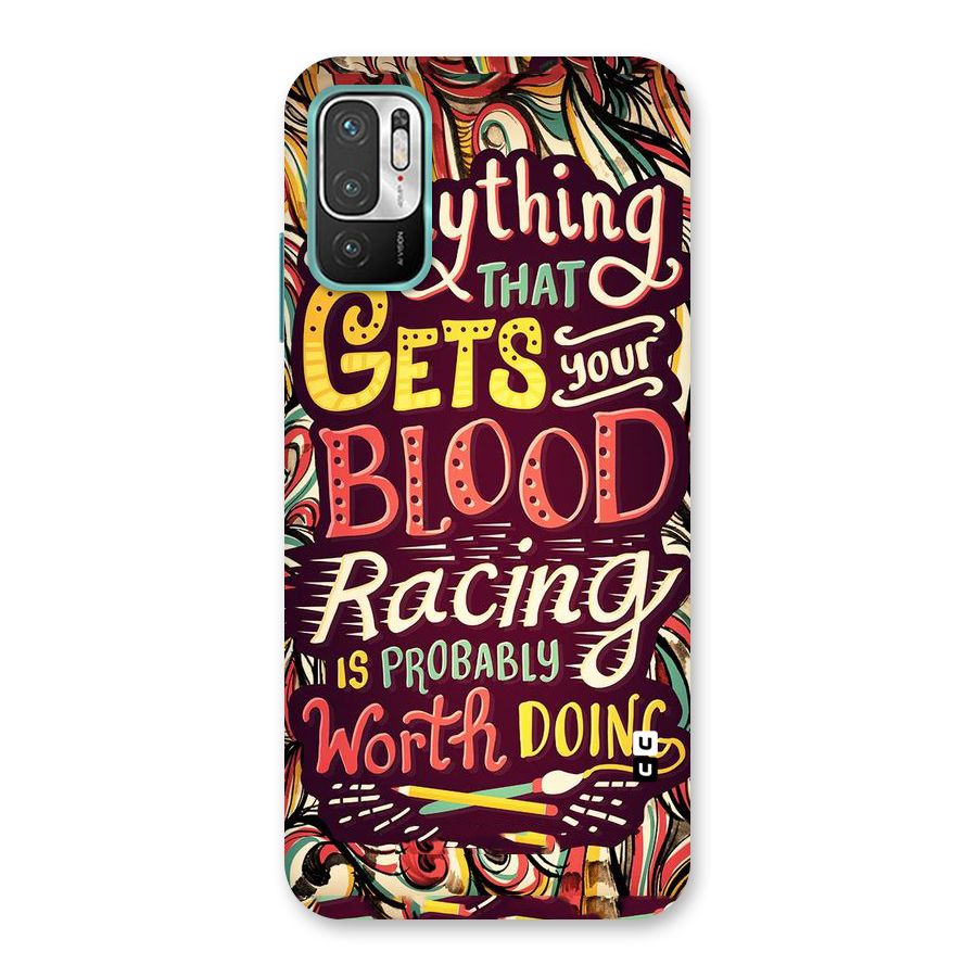 Blood Racing Back Case for Redmi Note 10T 5G