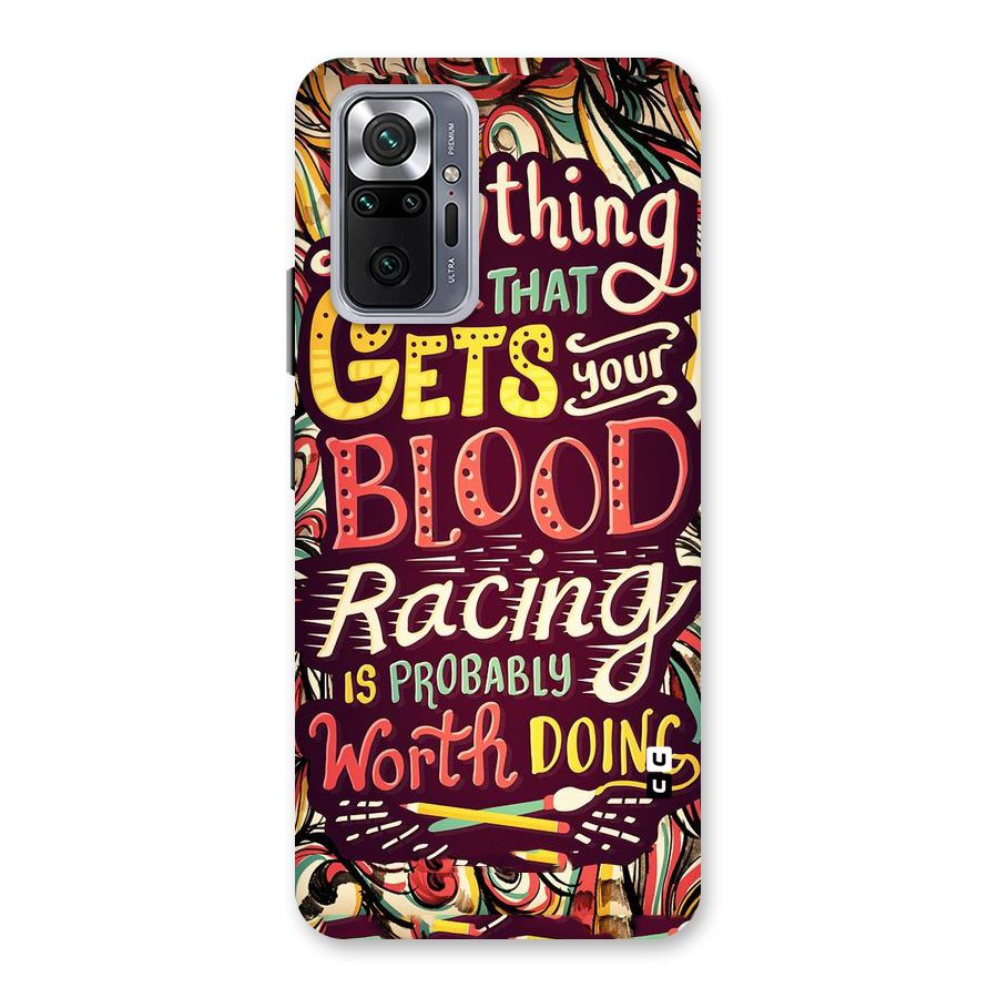 Blood Racing Back Case for Redmi Note 10 Pro Max