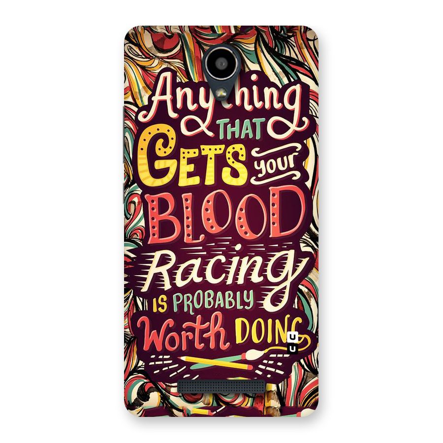 Blood Racing Back Case for Redmi Note 2