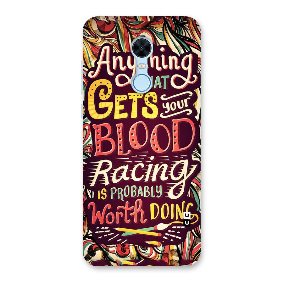 Blood Racing Back Case for Redmi Note 5