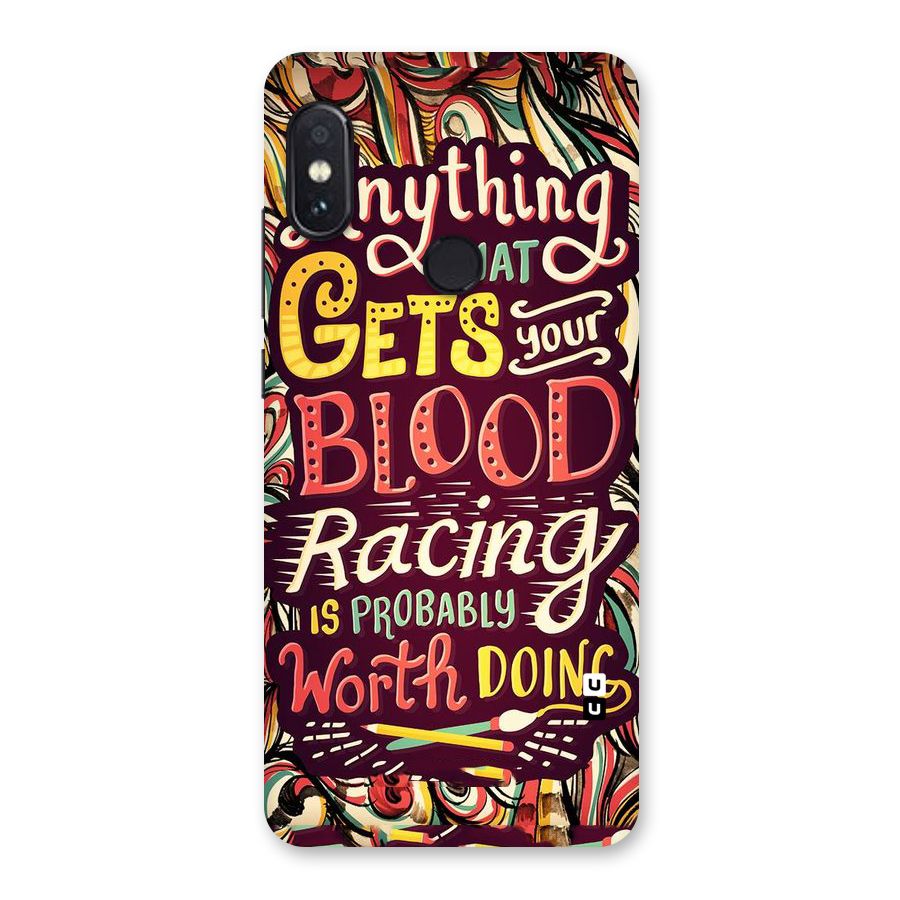 Blood Racing Back Case for Redmi Note 5 Pro