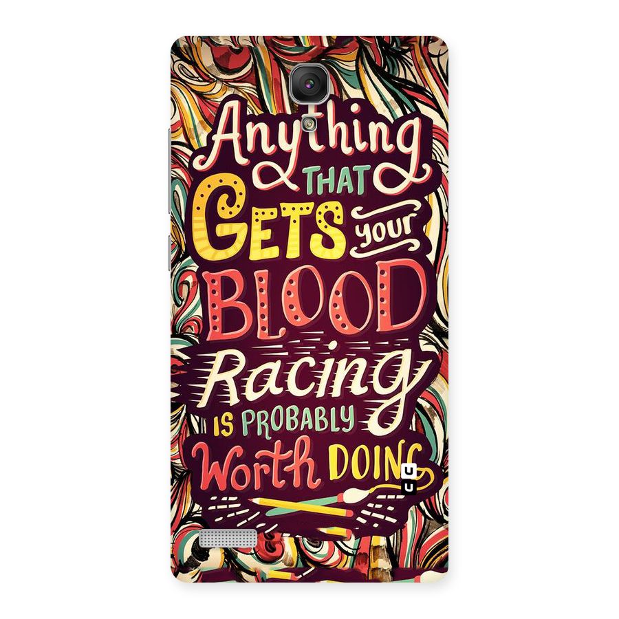 Blood Racing Back Case for Redmi Note Prime