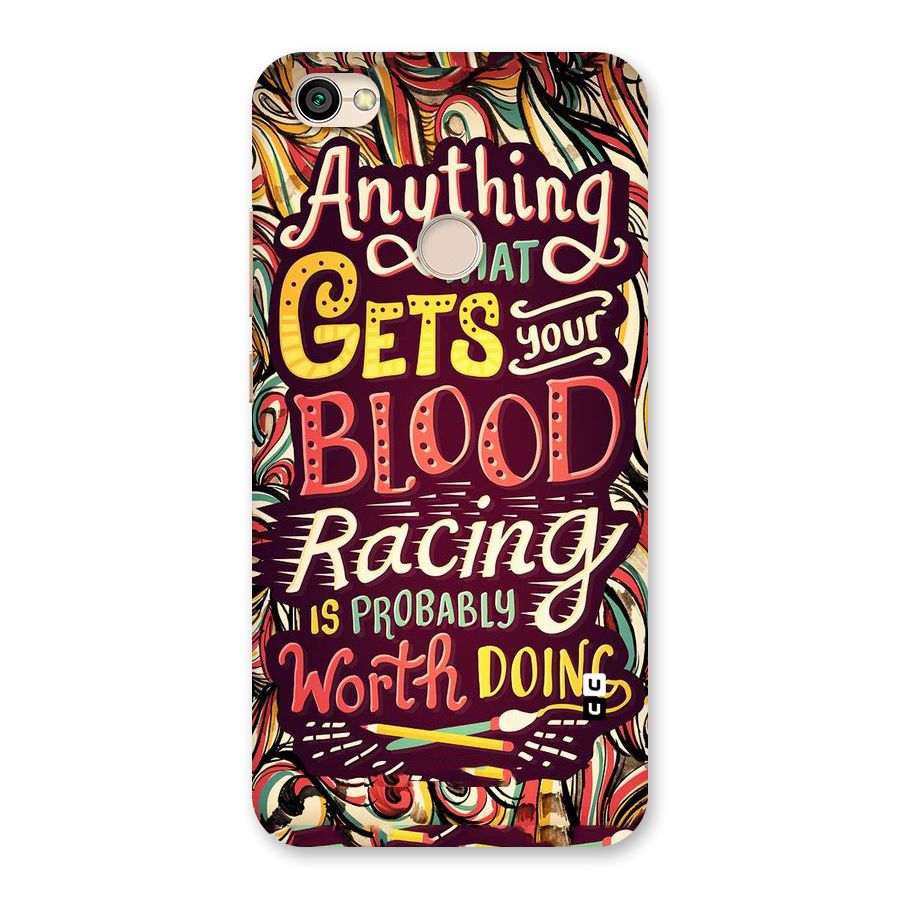 Blood Racing Back Case for Redmi Y1 2017