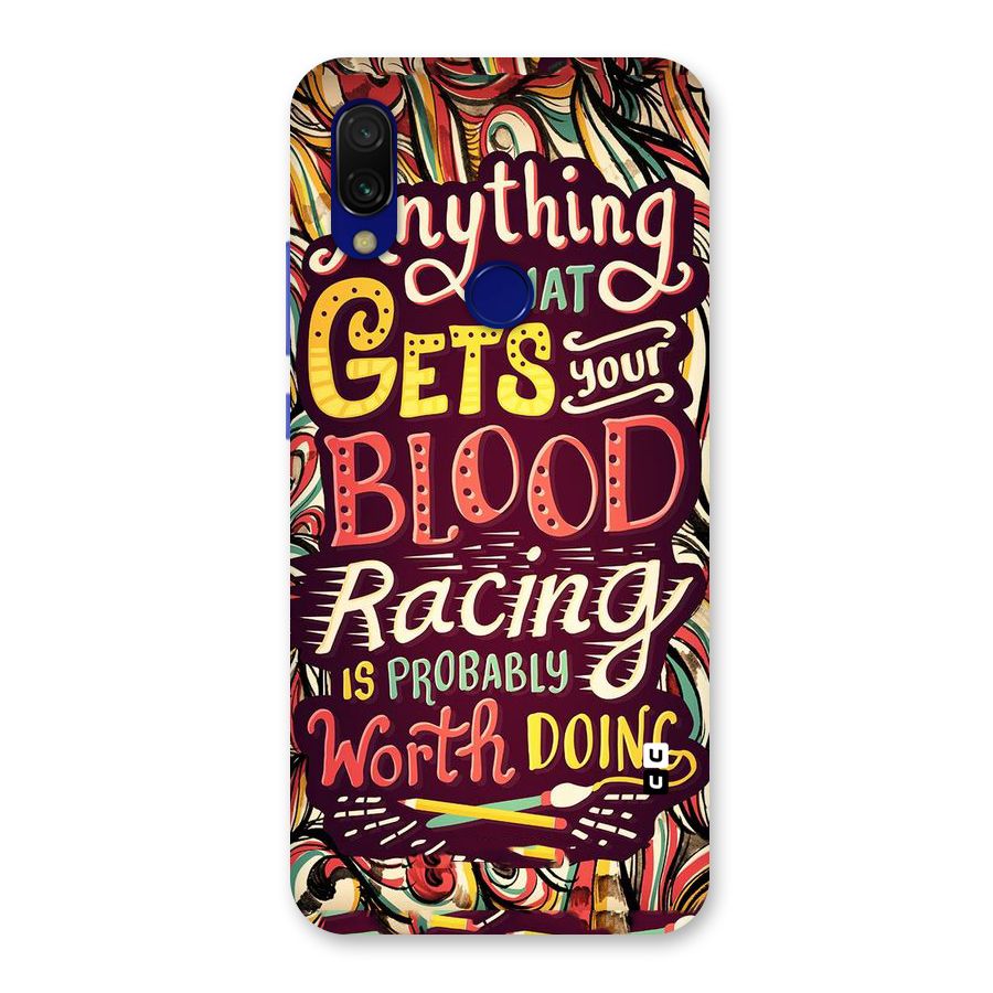 Blood Racing Back Case for Redmi Y3