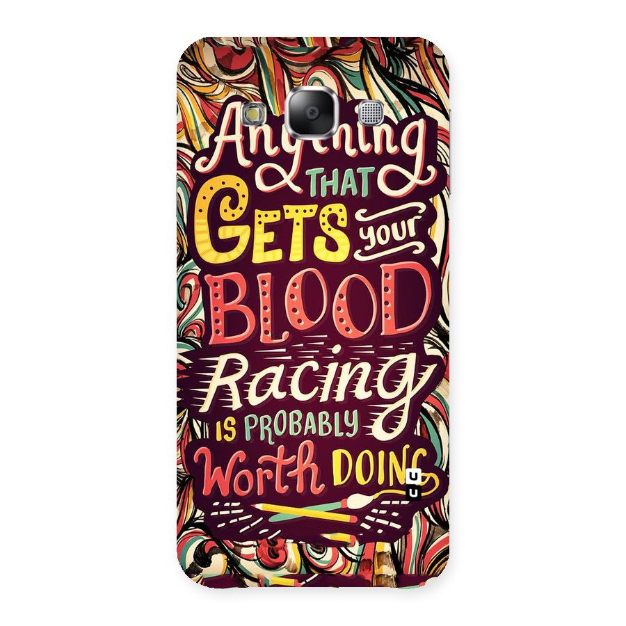 Blood Racing Back Case for Samsung Galaxy E5