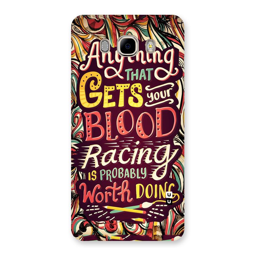 Blood Racing Back Case for Samsung Galaxy J7 2016