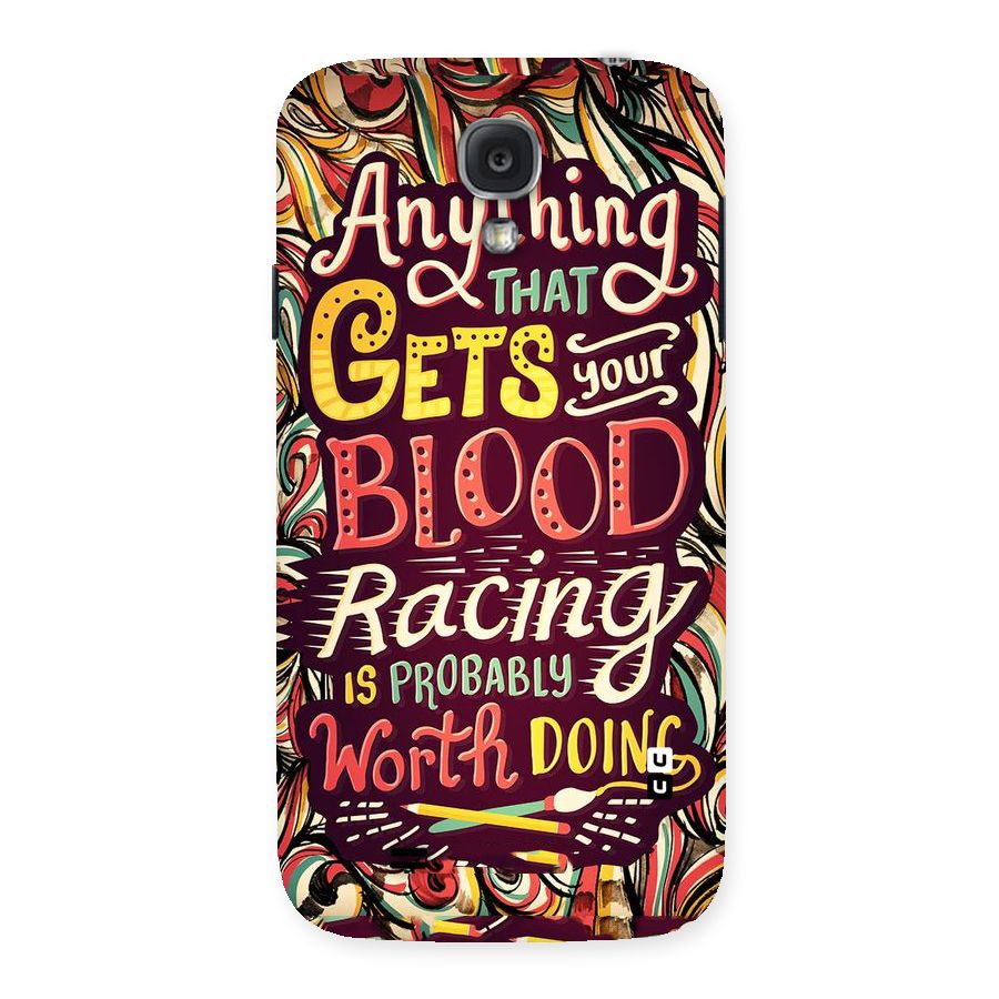 Blood Racing Back Case for Samsung Galaxy S4