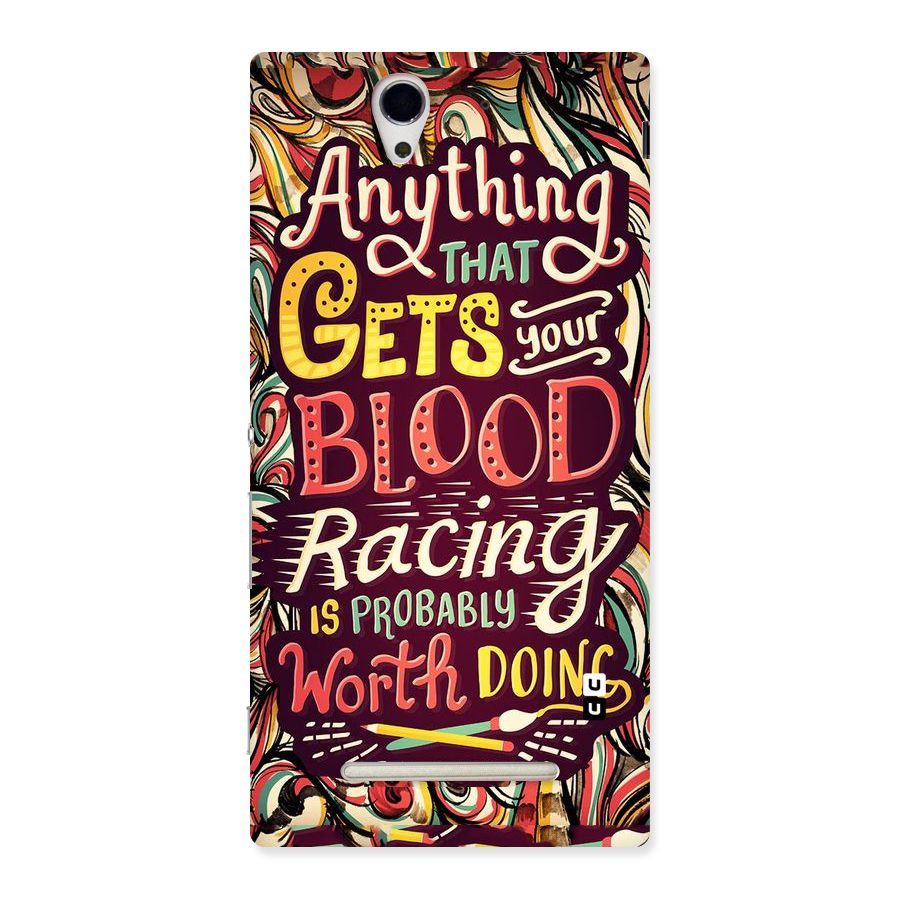 Blood Racing Back Case for Sony Xperia C3