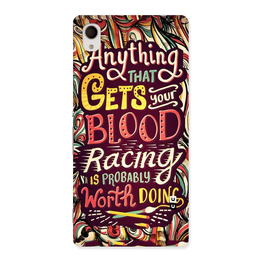 Blood Racing Back Case for Sony Xperia M4
