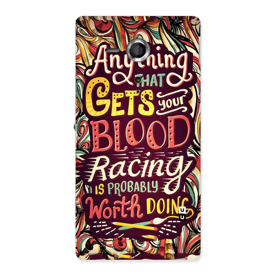 Blood Racing Back Case for Sony Xperia SP