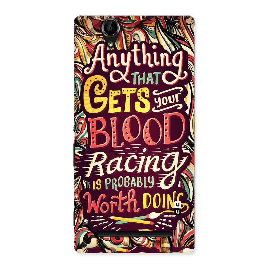 Blood Racing Back Case for Sony Xperia T2