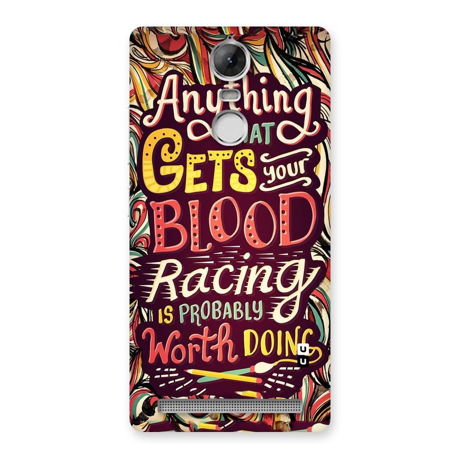 Blood Racing Back Case for Vibe K5 Note