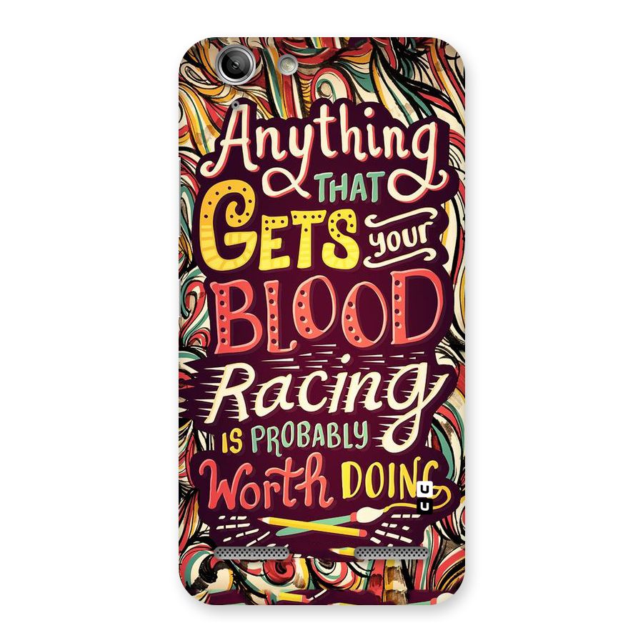 Blood Racing Back Case for Vibe K5 Plus