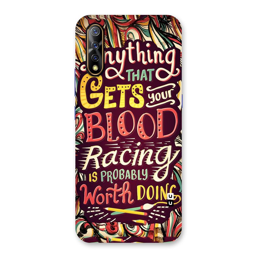 Blood Racing Back Case for Vivo S1