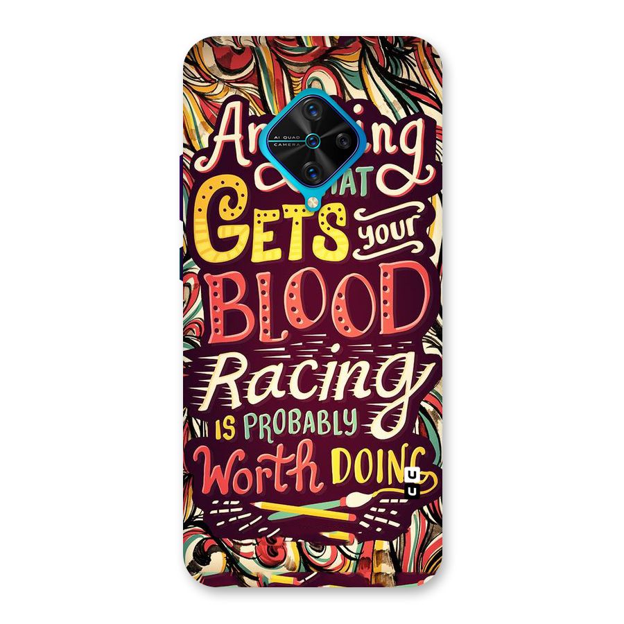 Blood Racing Back Case for Vivo S1 Pro