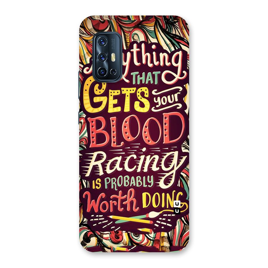 Blood Racing Back Case for Vivo V17