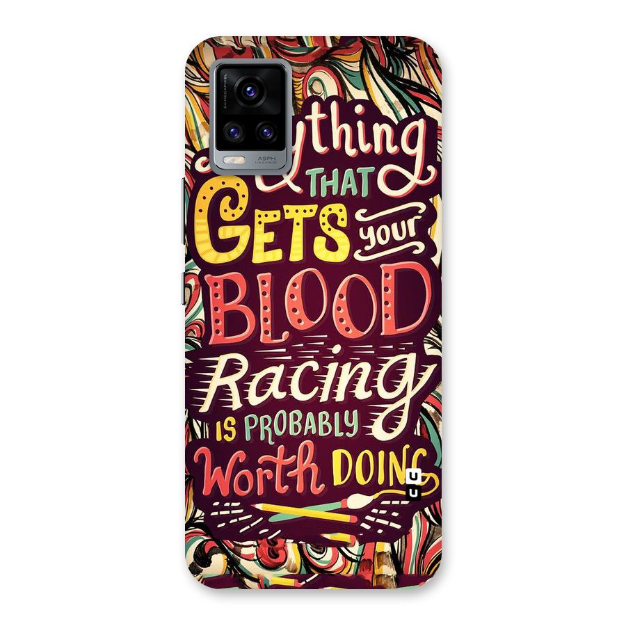 Blood Racing Back Case for Vivo V20