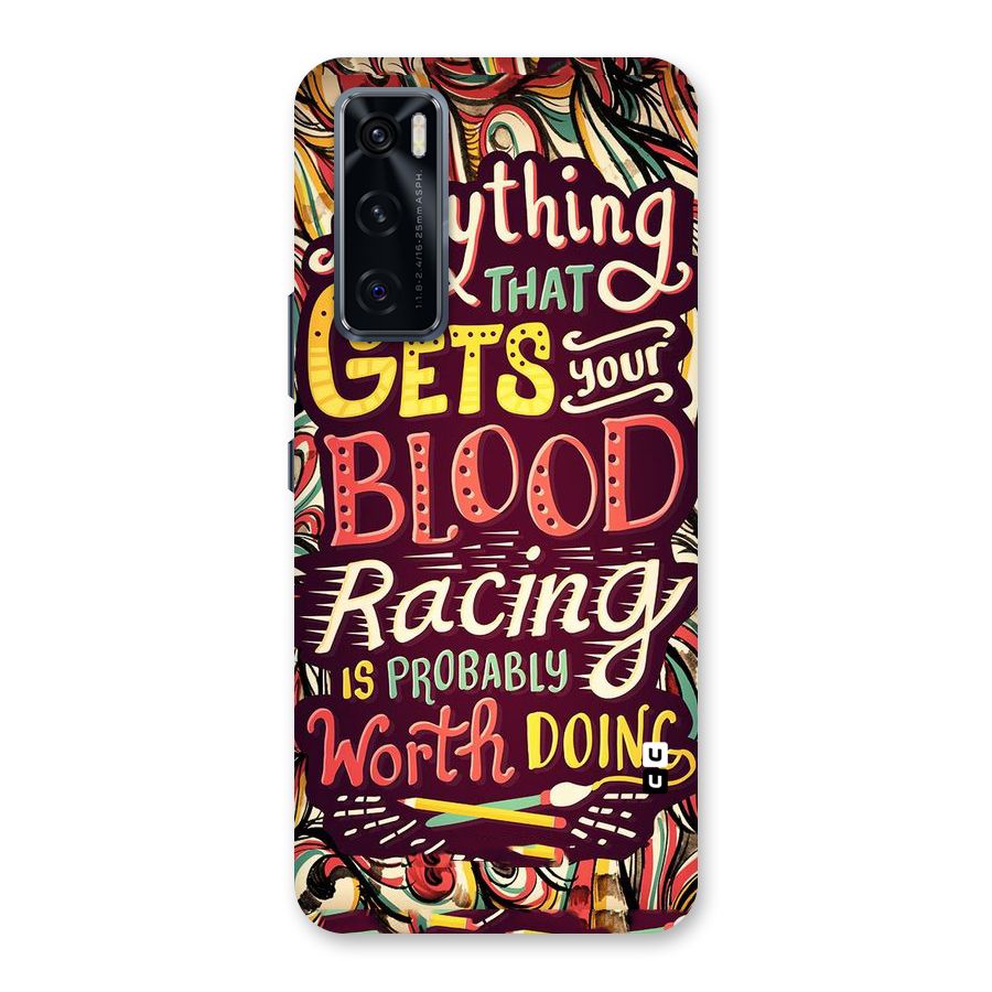 Blood Racing Back Case for Vivo V20 SE