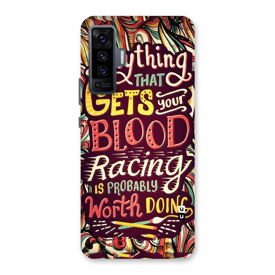 Blood Racing Back Case for Vivo X50