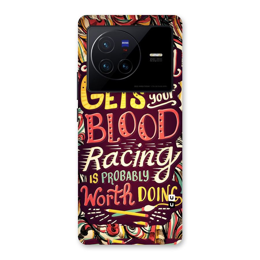 Blood Racing Back Case for Vivo X80