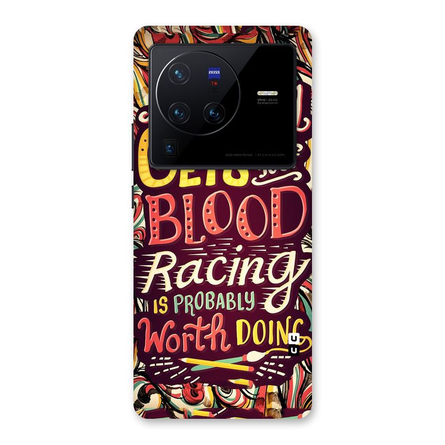 Blood Racing Back Case for Vivo X80 Pro