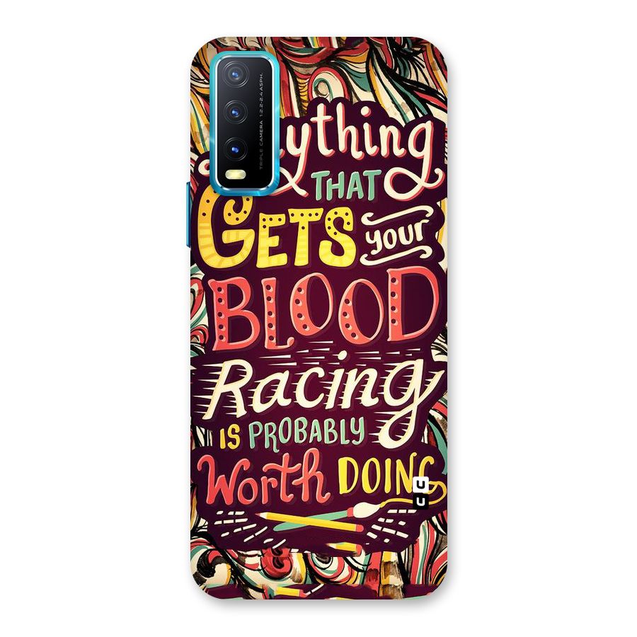 Blood Racing Back Case for Vivo Y20