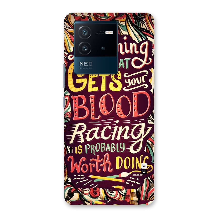 Blood Racing Back Case for Vivo iQOO Neo 6 5G