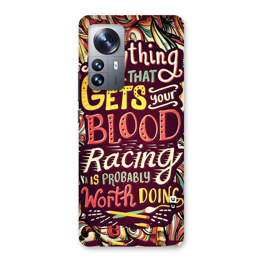 Blood Racing Back Case for Xiaomi 12 Pro