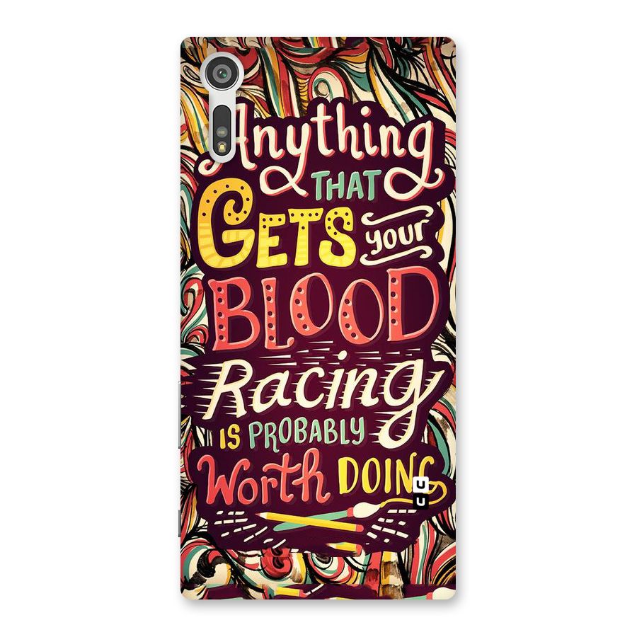 Blood Racing Back Case for Xperia XZ