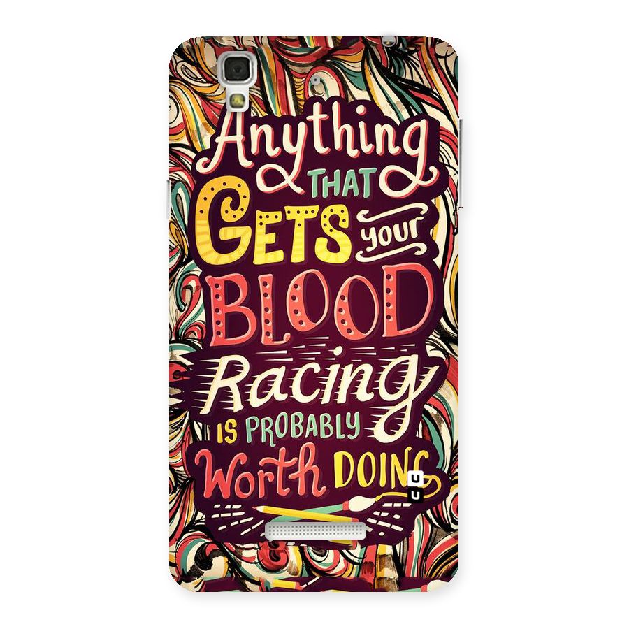 Blood Racing Back Case for YU Yureka Plus