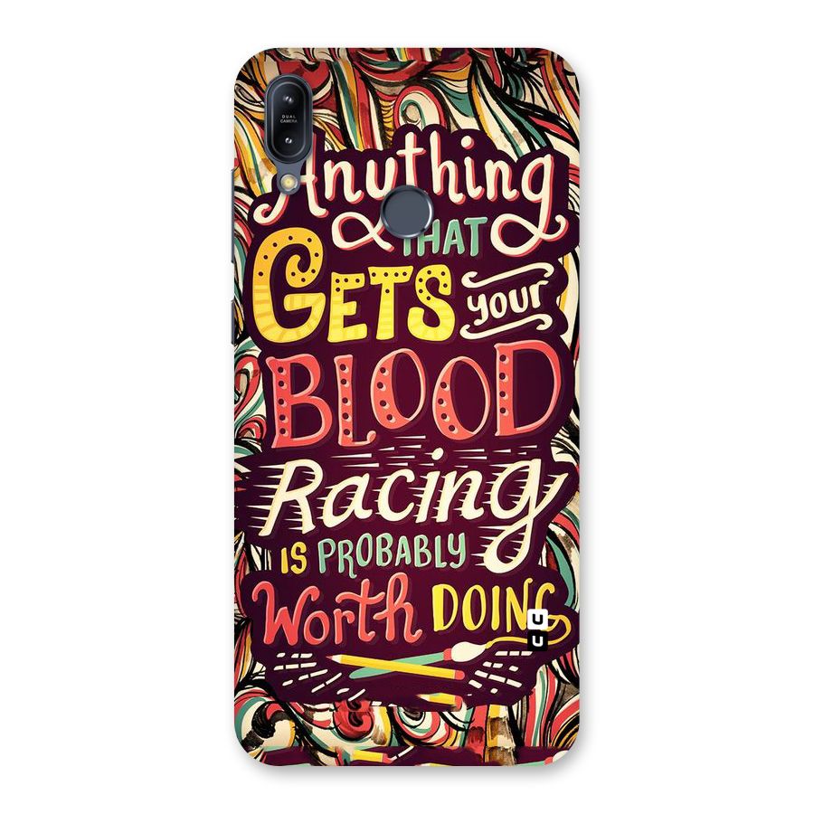 Blood Racing Back Case for Zenfone Max M2
