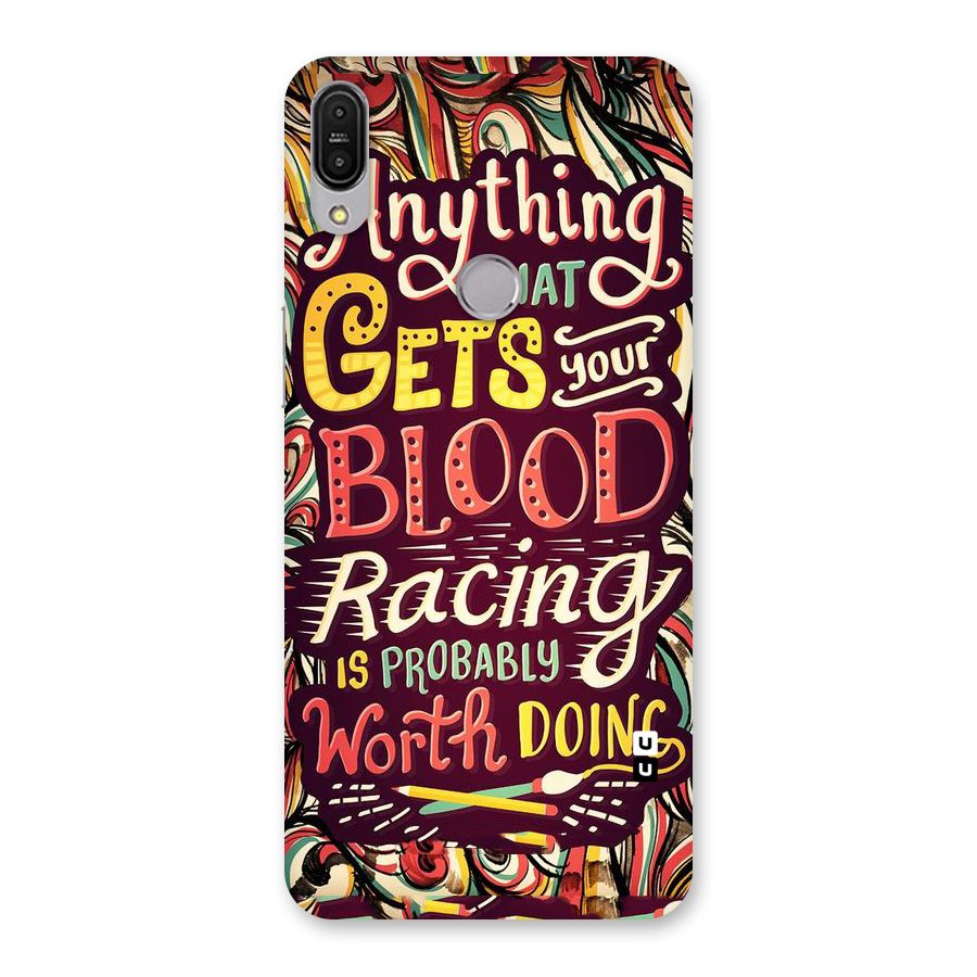 Blood Racing Back Case for Zenfone Max Pro M1