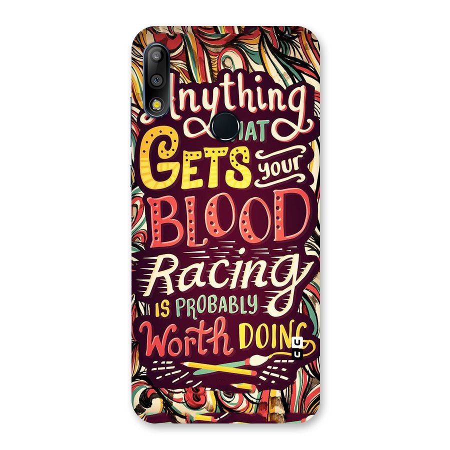 Blood Racing Back Case for Zenfone Max Pro M2