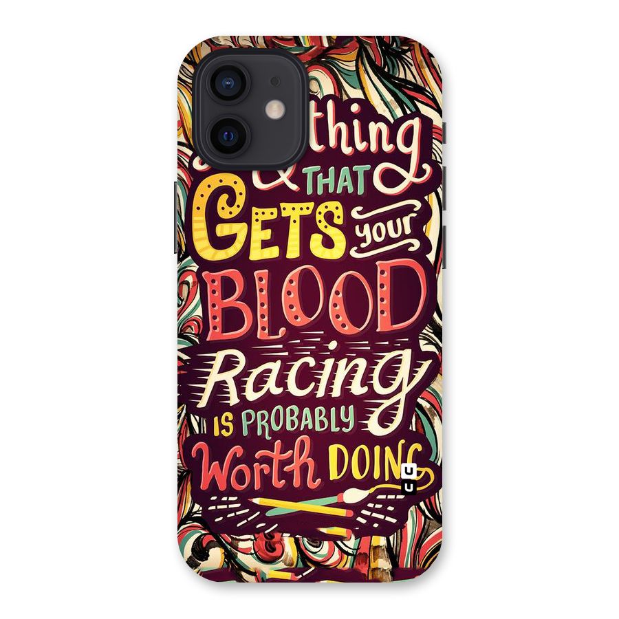 Blood Racing Back Case for iPhone 12