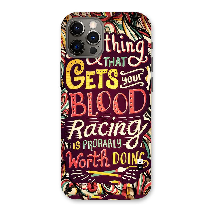 Blood Racing Back Case for iPhone 12 Pro