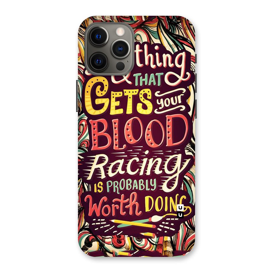 Blood Racing Back Case for iPhone 12 Pro Max