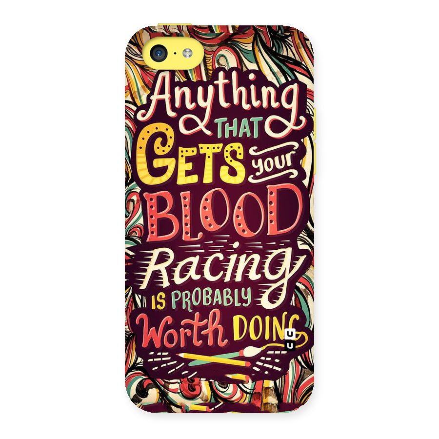 Blood Racing Back Case for iPhone 5C