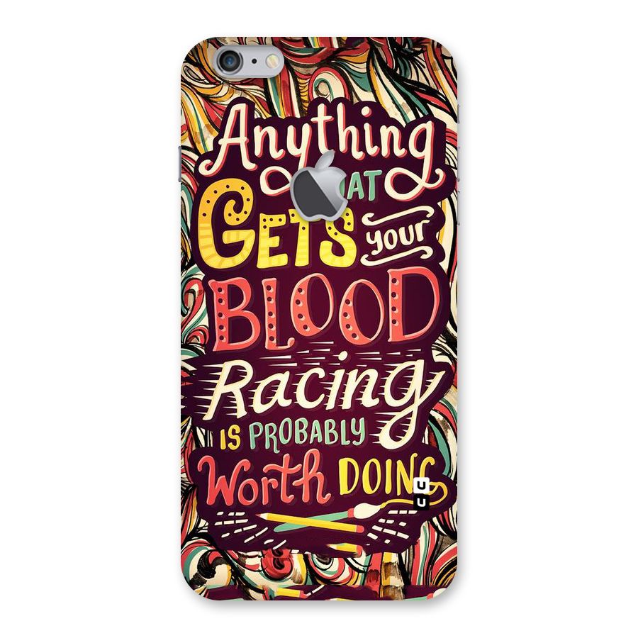 Blood Racing Back Case for iPhone 6 Plus 6S Plus Logo Cut