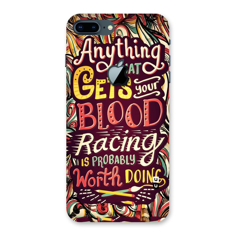 Blood Racing Back Case for iPhone 7 Plus Apple Cut