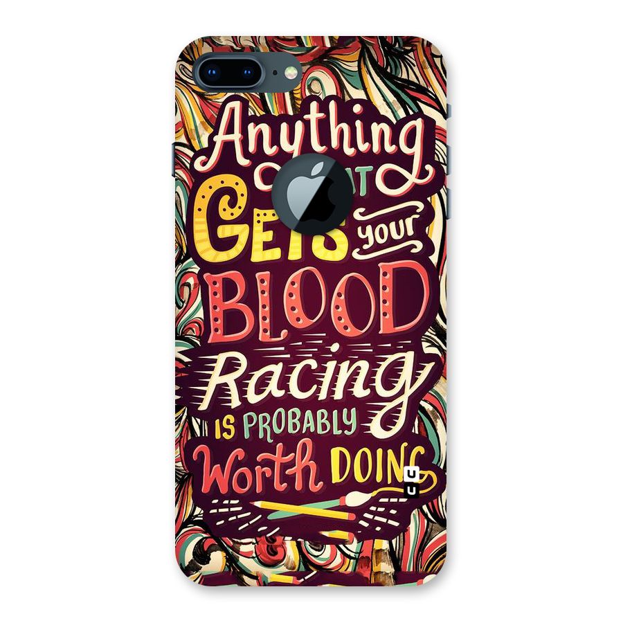 Blood Racing Back Case for iPhone 7 Plus Logo Cut