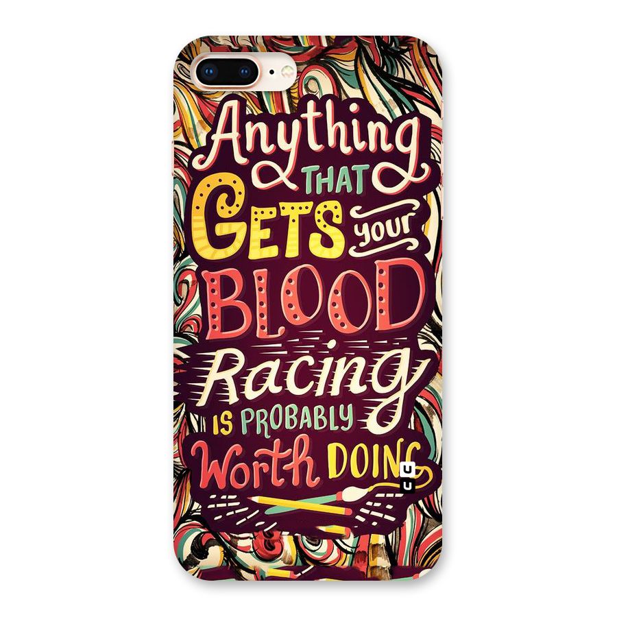 Blood Racing Back Case for iPhone 8 Plus