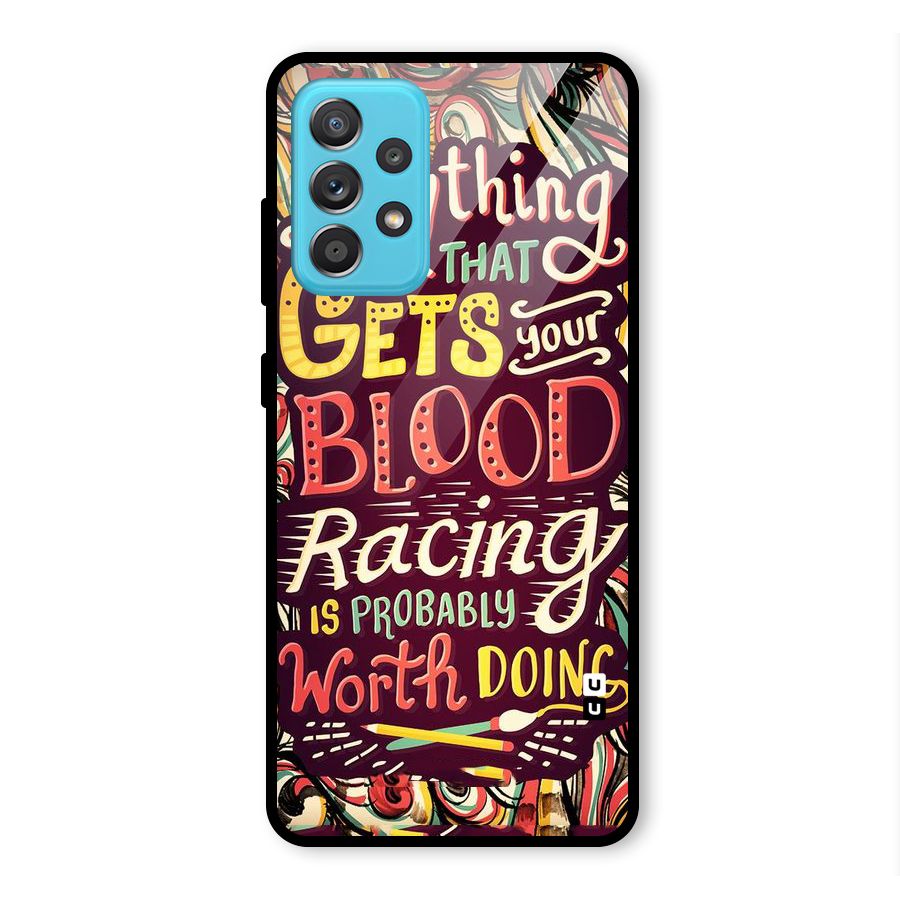 Blood Racing Glass Back Case for Galaxy A52